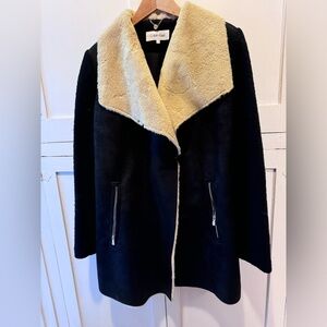 Mixed media coat, Calvin Klein